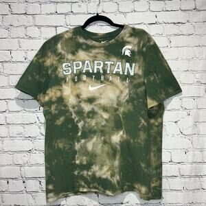 Nike Spartans Football CUSTOM Bleached Vintage / Retro Oversized Tee